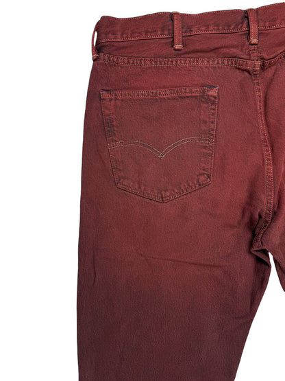 Levi's 501 CT Red Denim Jeans 38W 34L