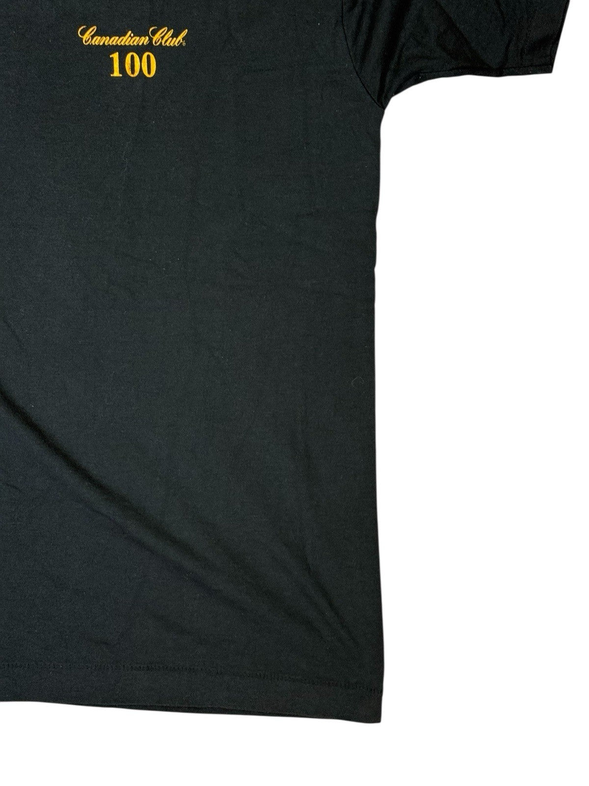 Fruit of the Loom Retro Canadian Club 100 Whiskey Black Top XL
