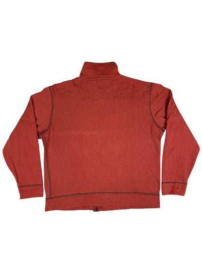 Polo Jeans Company Orange Zip Cotton Blend Jacket Medium