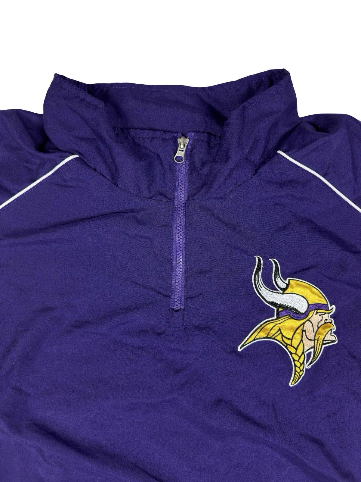 NFL Minnesota Vikings Purple 1/4 Zip Pullover Windbreaker 3XL