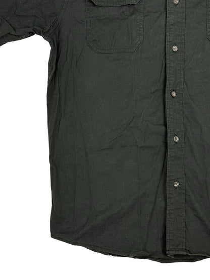 Wrangler Black Flex Comfort Short Sleeve Collared Shirt Medium