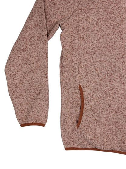 LL Bean Pink Sweater Fleece Pullover Jumper Small
