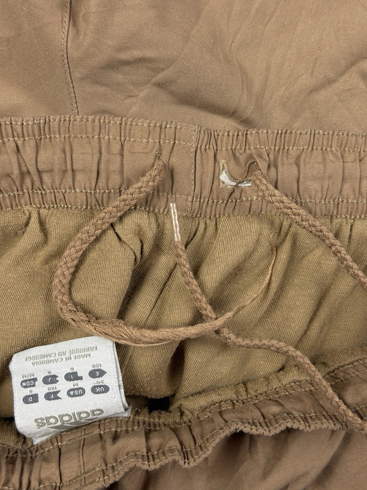 Adidas Retro Beige Lined Track Pant Trousers Medium (34W)