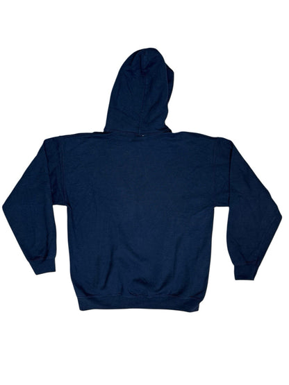 NFL New England Patriots Blue Printed American Football Hoodie Medium