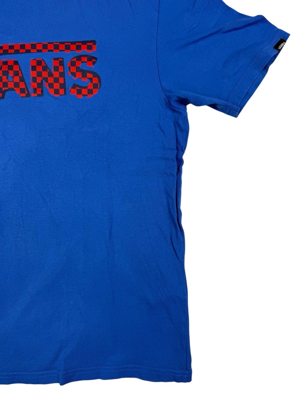 Vans Blue Printed Check  Top Boys XL