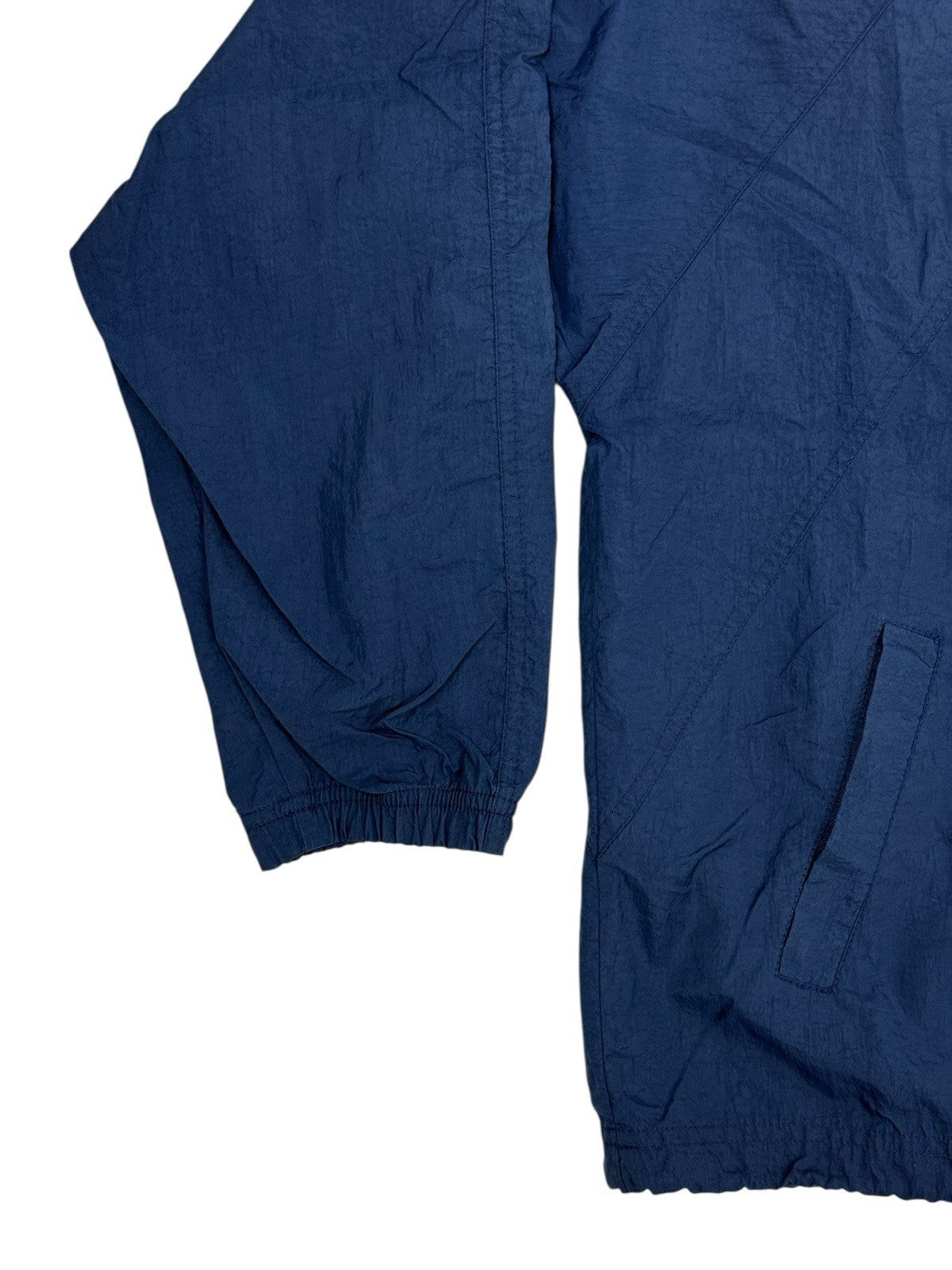 Reebok Retro Blue Nylon Zip Track Jacket Small