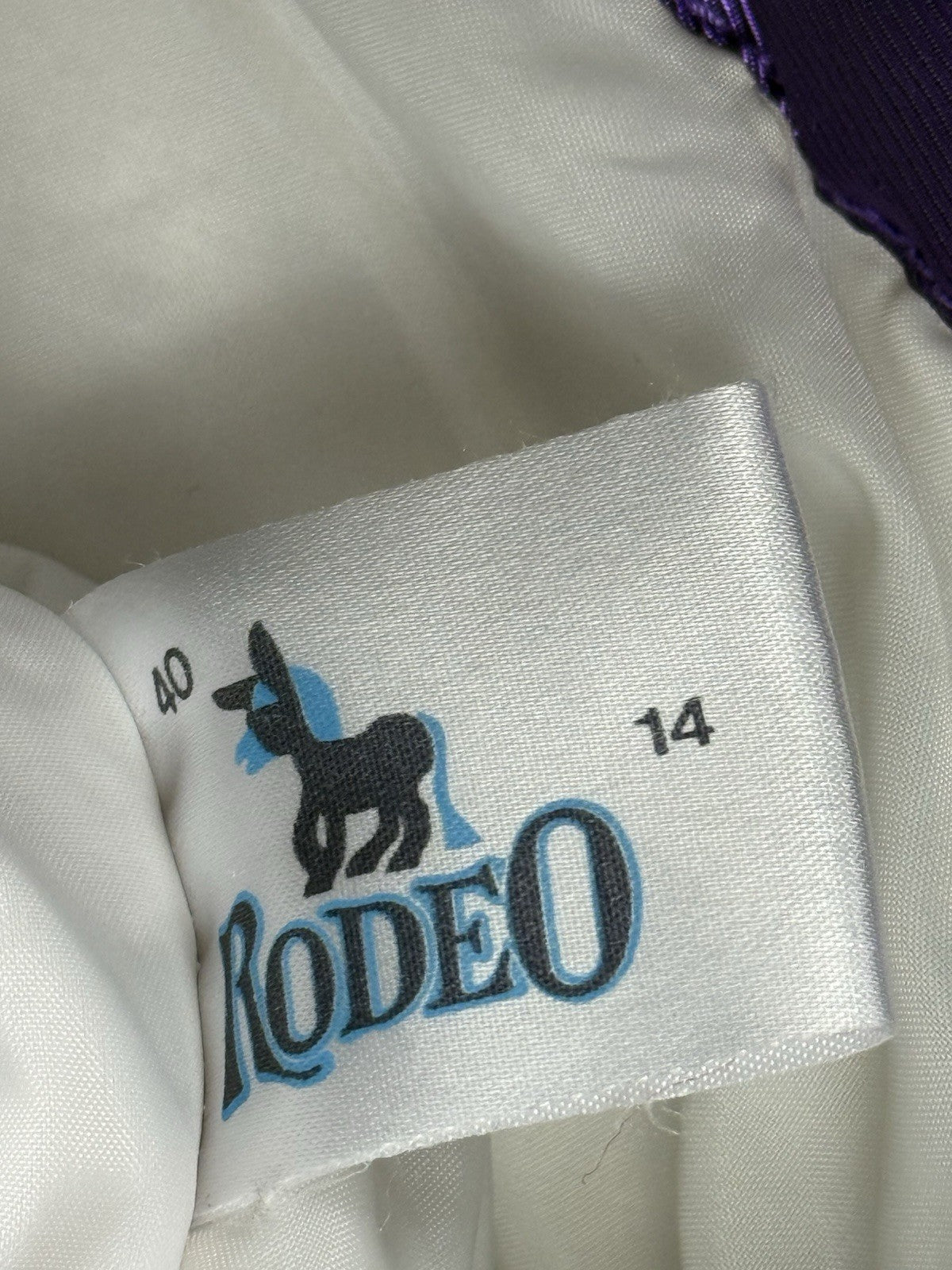 Retro Rodeo Purple Insulated Outdoor Y2K Zip Ski Jacket Women's Size 14