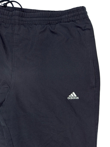 Adidas Vintage Black Mesh Lined Tracksuit Bottom Trousers Small