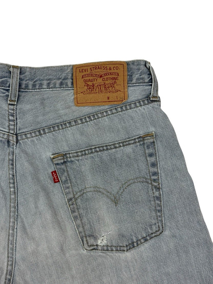 Levi's Blue Cut Off Shorts 34W