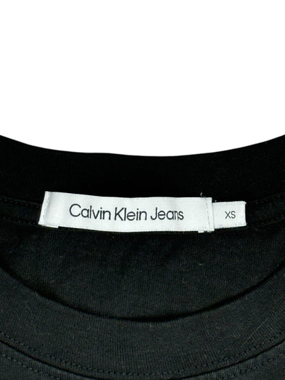 Calvin Klein Black Embroidered Cotton Top XS