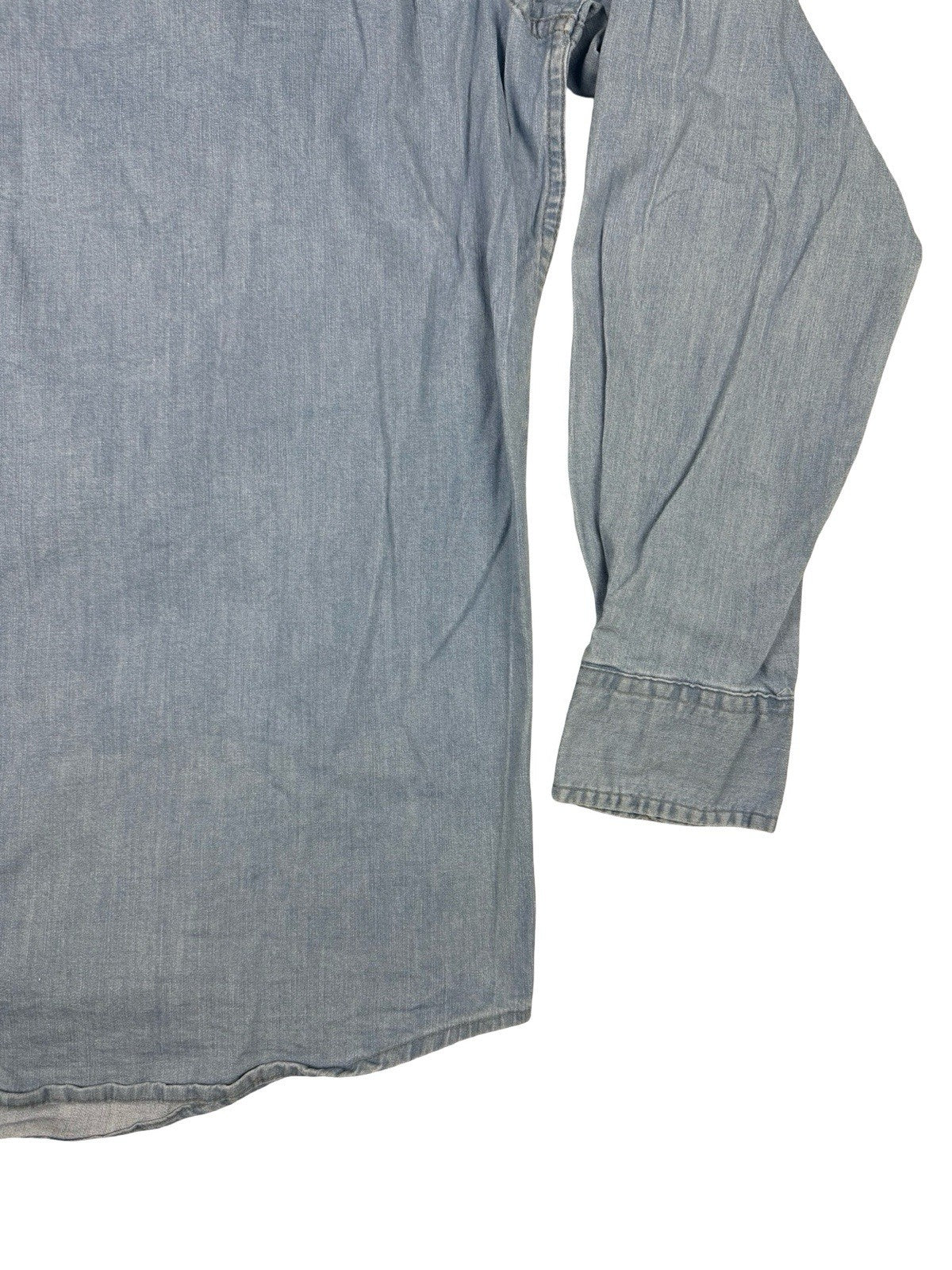 Wrangler Light Blue Western Button Shirt Small