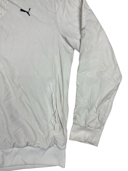 Puma Retro Lined Grey Track Jacket Large