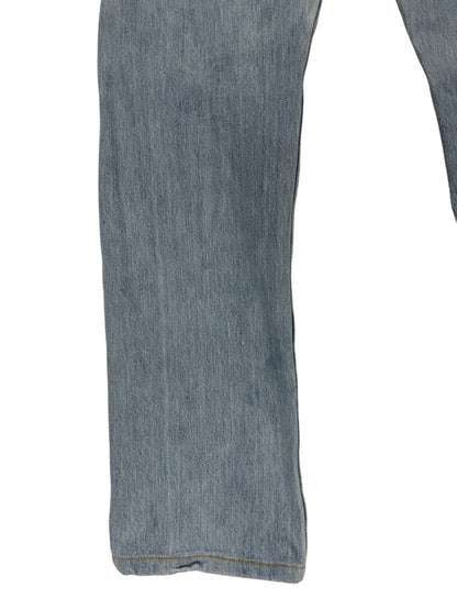 Levi's 501 Blue Denim Straight Leg Jeans 30W 29L