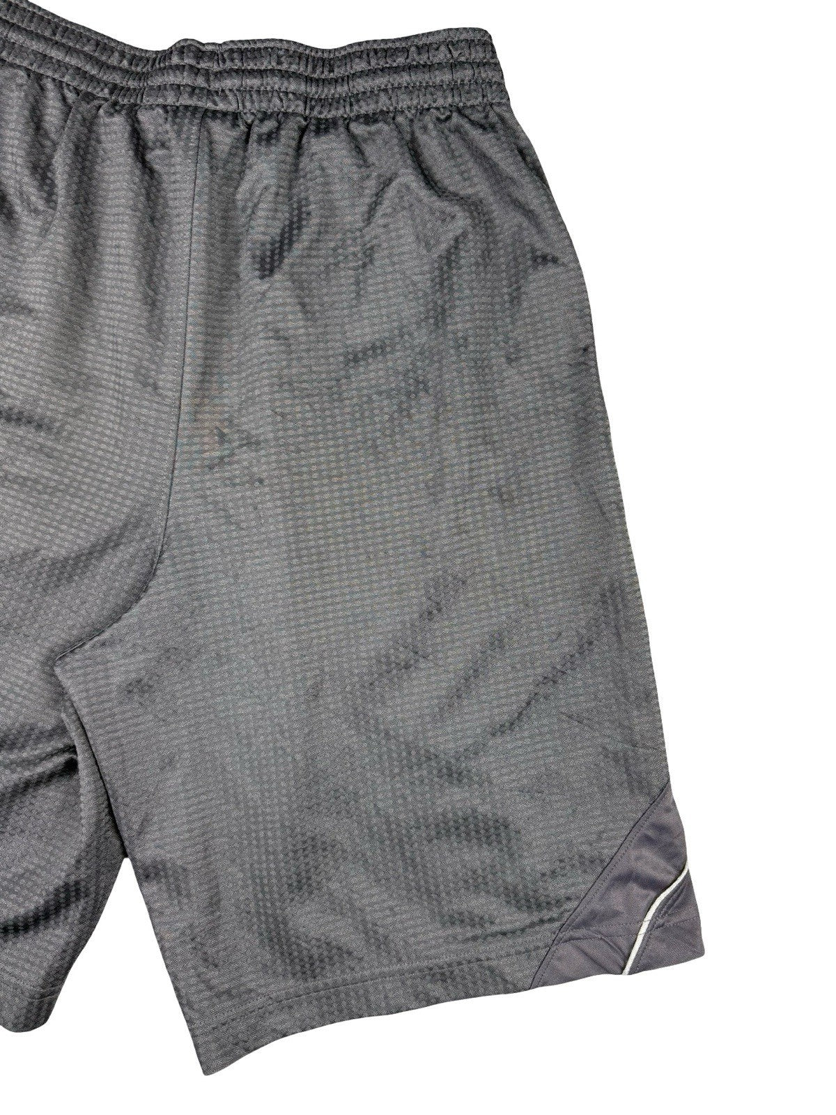 Nike Grey Polyester Basketball Sport Active Shorts Small