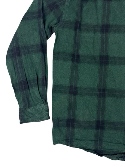 Carhartt Green Plaid Flannel Loose Fit Heavyweight Button Shirt Small