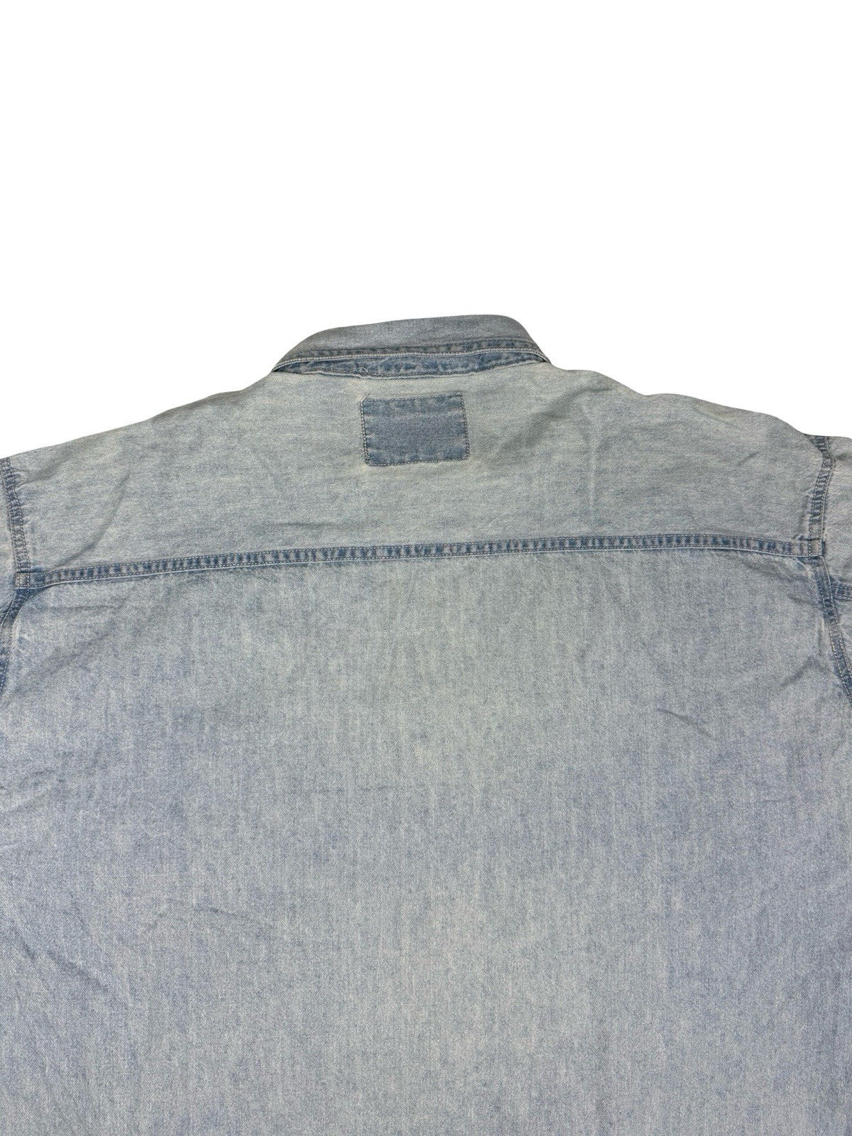 Levi's Red Tab Vtg 90's Blue Embroidered Chambray Teaching Shirt XL