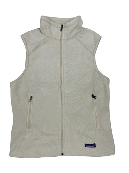 Patagonia Cream White Synchilla Gillet Bodywarmer Medium