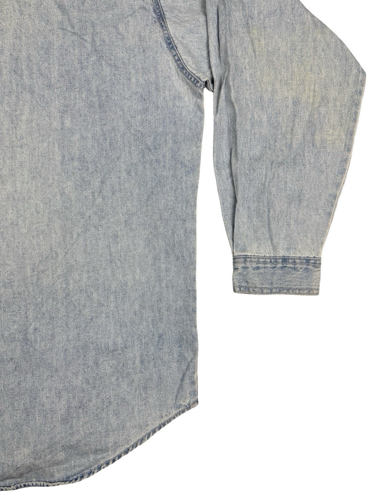Levi's Red Tab Vtg 90's Blue Embroidered Chambray Teaching Shirt XL