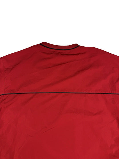 Starter Retro Red Pullover V-Neck Jumper Windbreaker Large