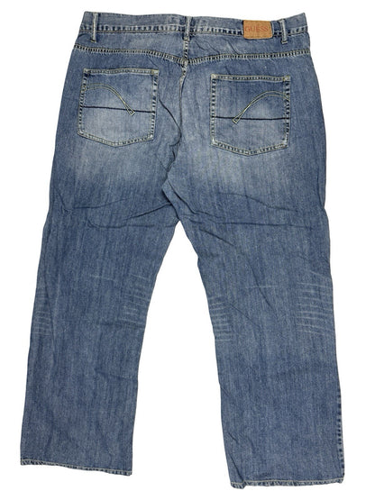 Guess Retro Y2K Distressed Denim Relaxed Fit Jeans 44W 32L