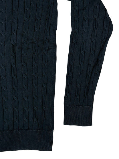Racing Green Blue Knit Cotton Jumper Small