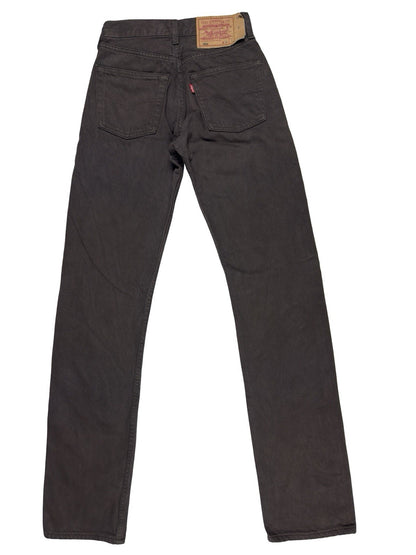 Levi's 501 Vintage Brown Straight Leg Denim Jeans 26W 34L