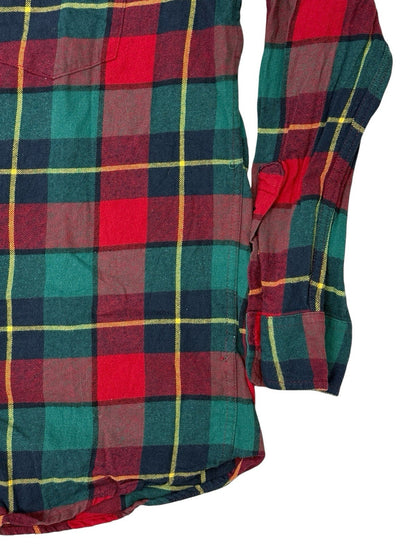 Chaps Multi Brushed Flannel Plaid Shirt Medium