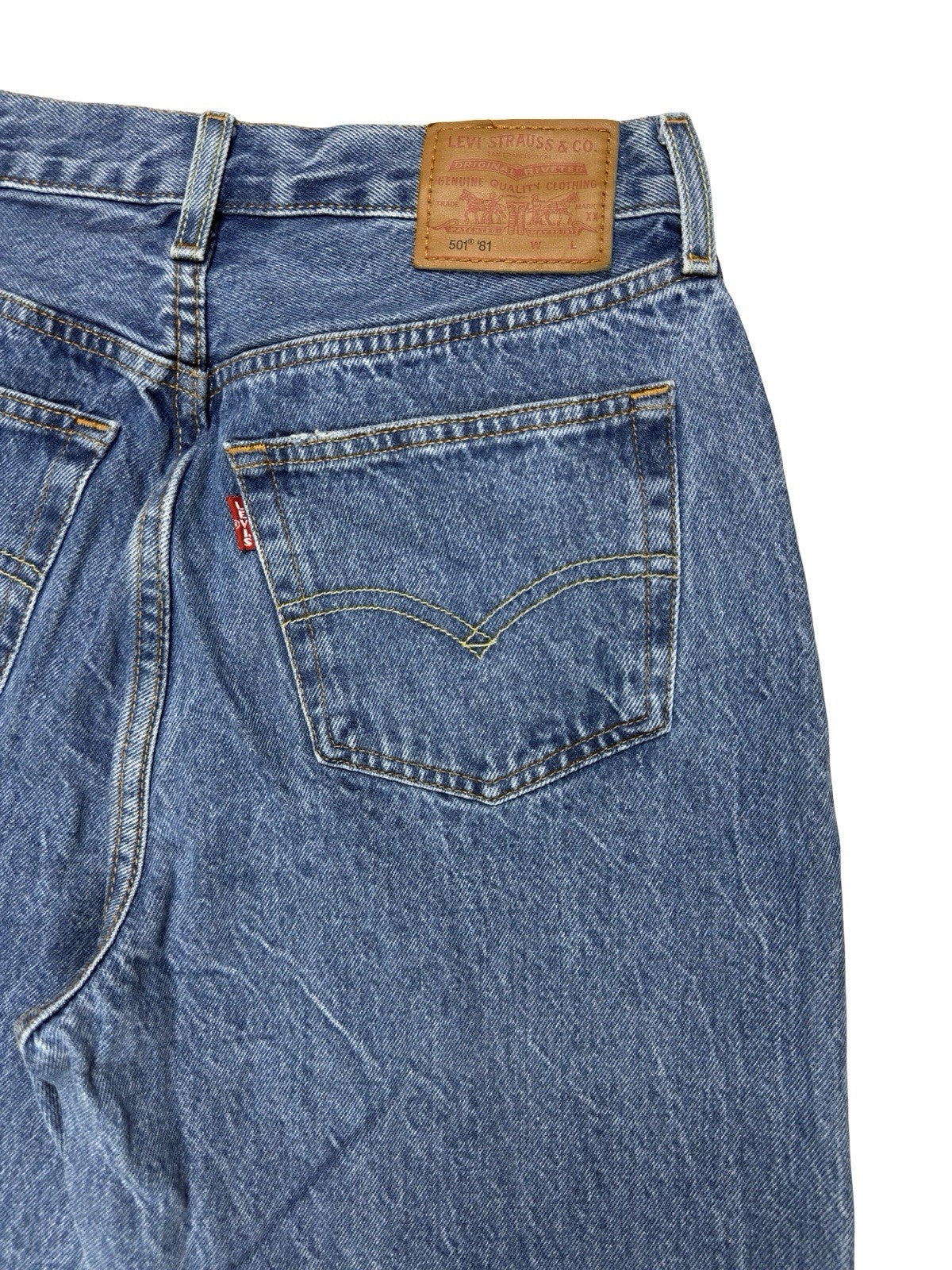 Levi's 501 '81 Women's Blue Denim Mom Jeans 28W 31L