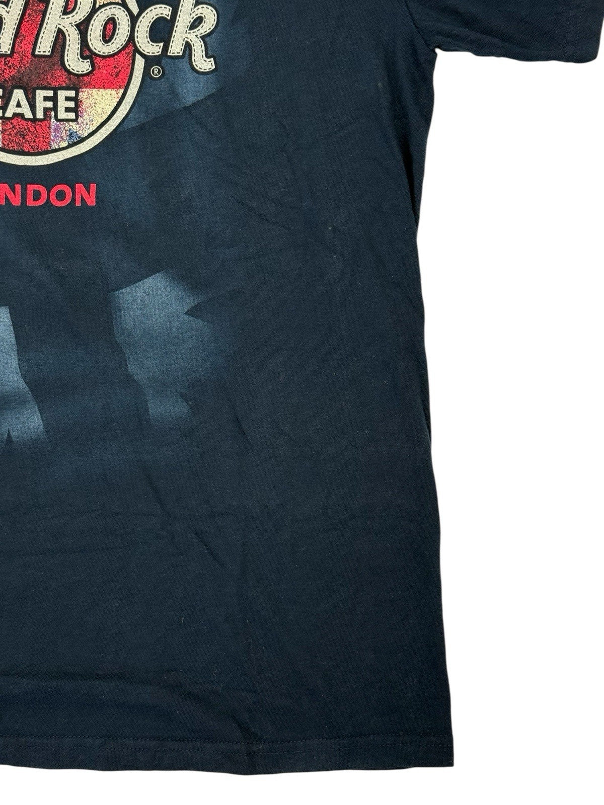 Hard Rock Café Blue Cotton London UK Travel Top Medium