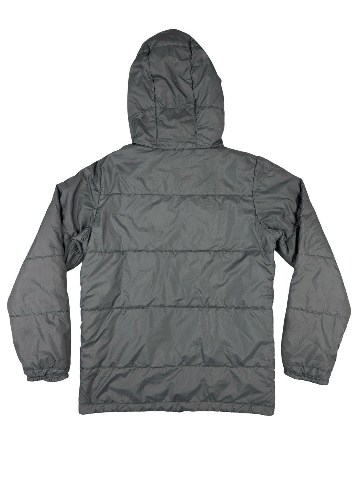 Columbia Grey Reversible Puffer Hooded Jacket Youth Large (14/16)