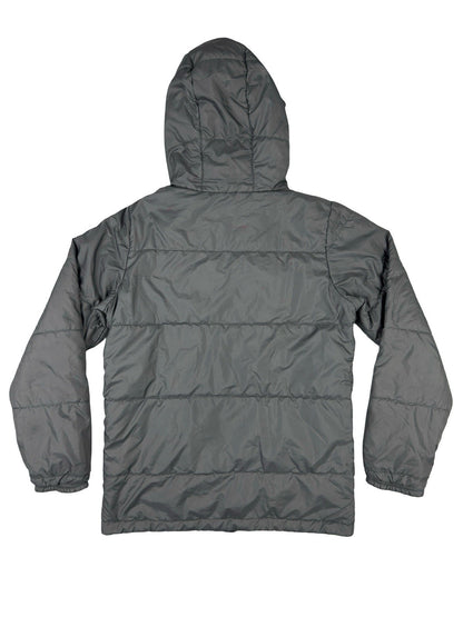 Columbia Grey Reversible Puffer Hooded Jacket Youth Large (14/16)