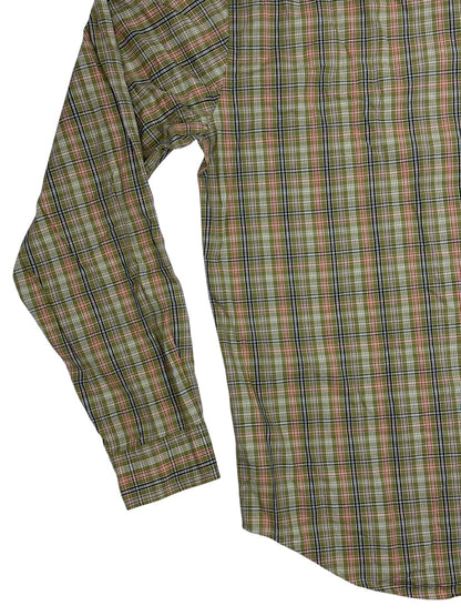 Dockers Green Plaid Collared Shirt XL
