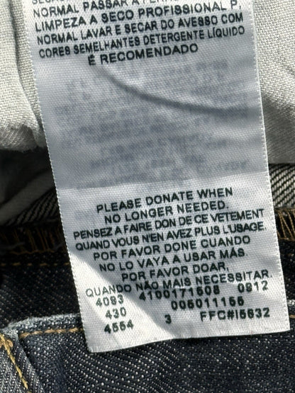Levi's 501 Dark Blue Straight Leg Denim Jeans 34W 34L