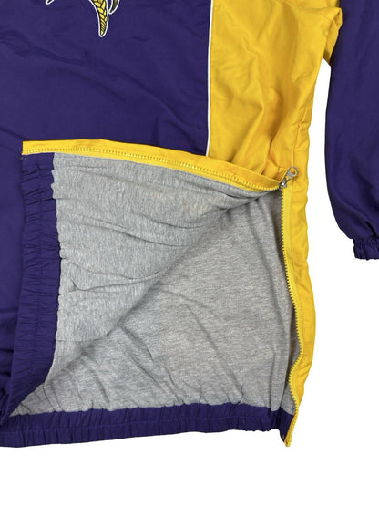 NFL Minnesota Vikings Purple 1/4 Zip Pullover Windbreaker 3XL