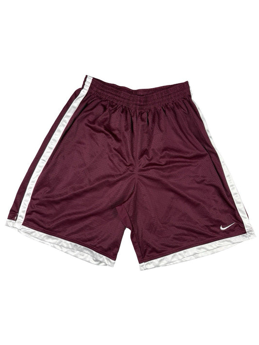 Nike Maroon Lined Mesh Basketball Sport Active Shorts XL