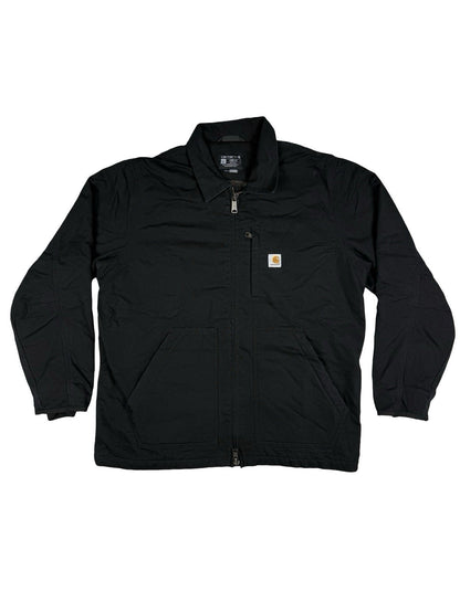 Carhartt Black Sherpa Lined Loose Fit Jacket Large