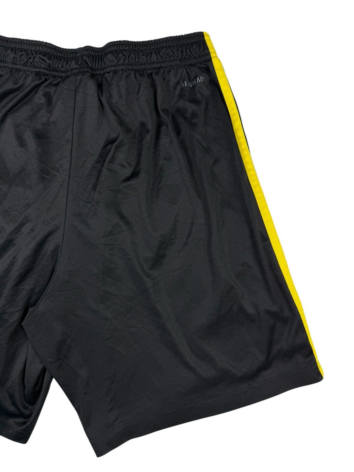 Adidas Black/Yellow Polyester Sport Shorts Blitz Academy FC Medium