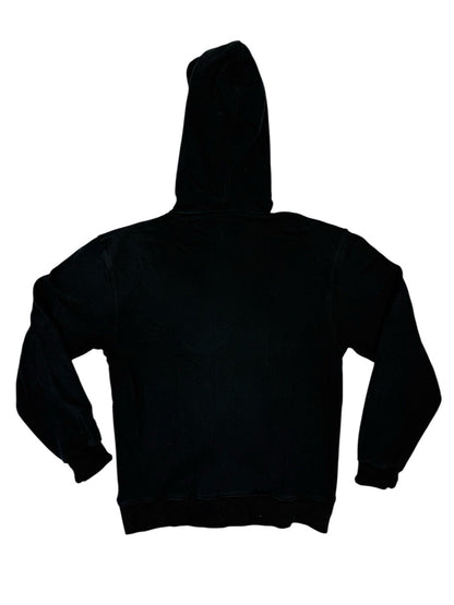 Quicksilver Black Zip Hoodie Jacket Medium