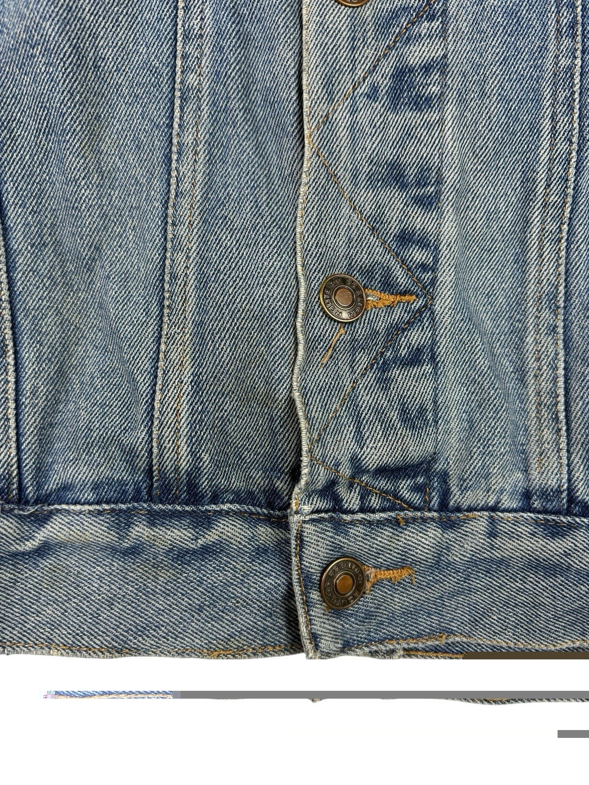 Route 66 Retro Blue Denim Jacket Medium