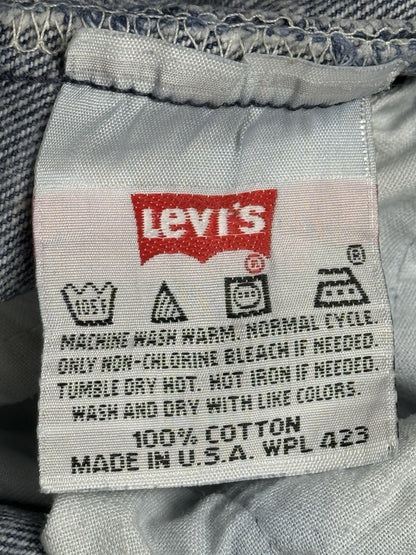 Levi's 501 Vintage 90's Blue Denim Jeans 34W 34L Made in USA