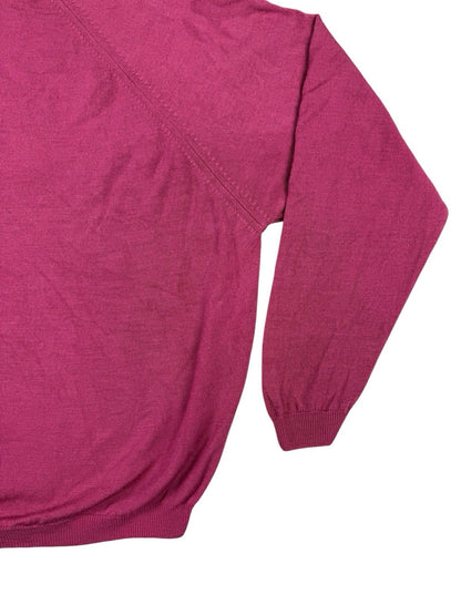 Edinburgh Woolen Mill Pink Wool Knit Jumper Women's XL 22-24