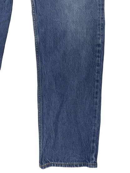 Levi's 501 Original Blue Straight Leg Button Fly Denim Jeans 38W 32L