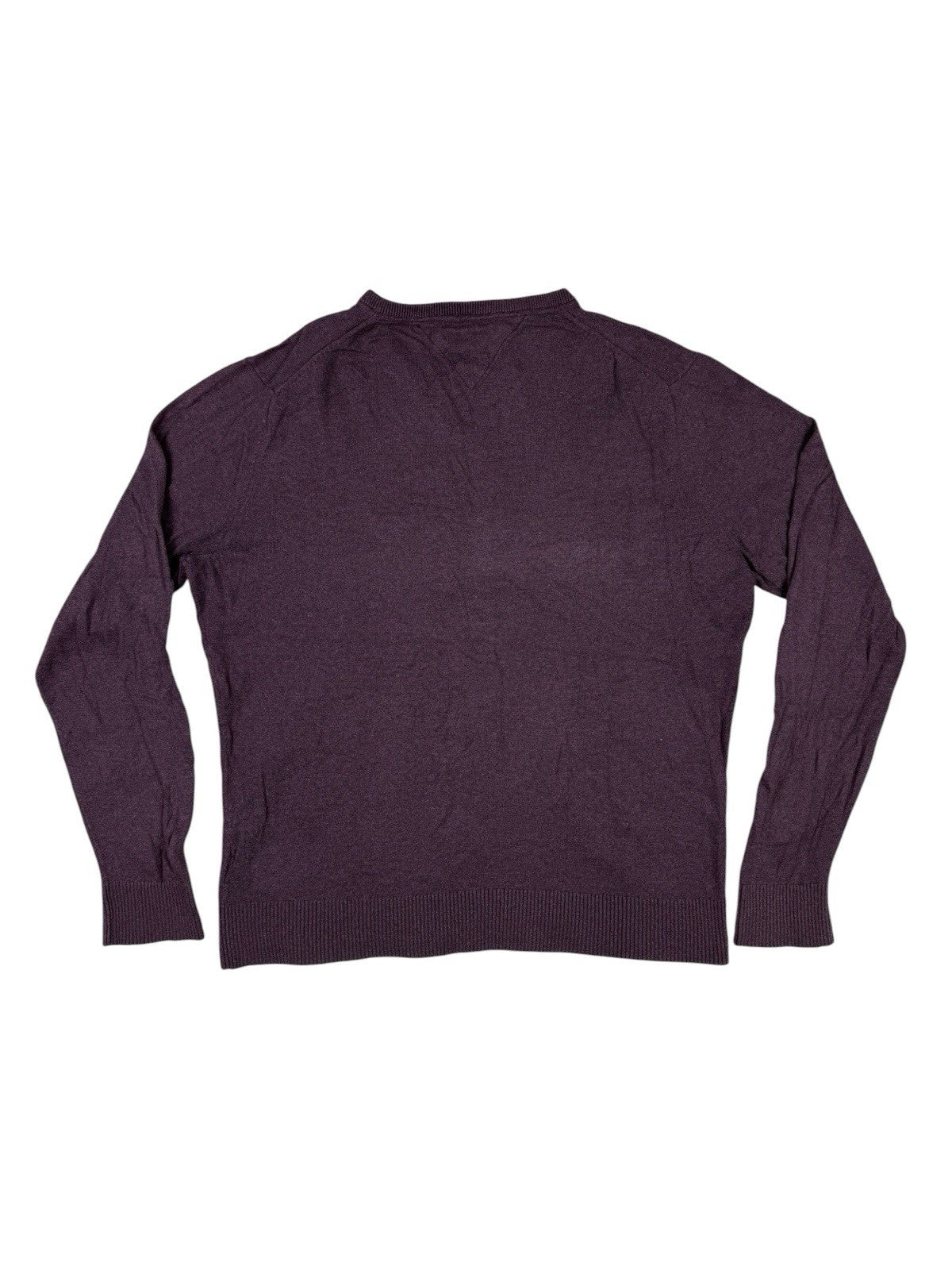 Tommy Hilfiger Purple Prima Cotton Cashmere Jumper Sweater XL