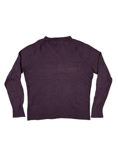 Tommy Hilfiger Purple Prima Cotton Cashmere Jumper Sweater XL