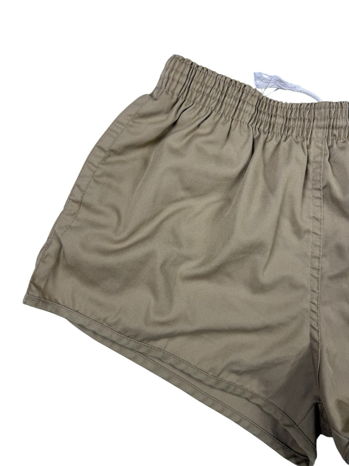 Spalding Retro Beige Lined Athletic Sport Shorts Large