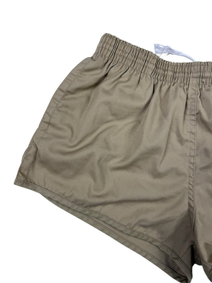 Spalding Retro Beige Lined Athletic Sport Shorts Large