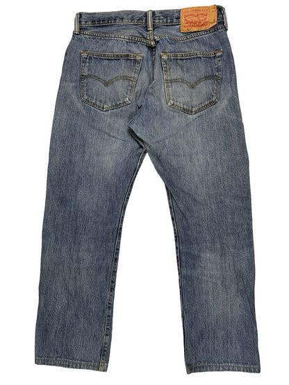 Levi's 501 Straight Leg Blue Denim Jeans 33W 30L