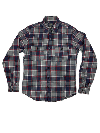 J Crew Retro Blue Plaid Slim Fit Collared Shirt Small