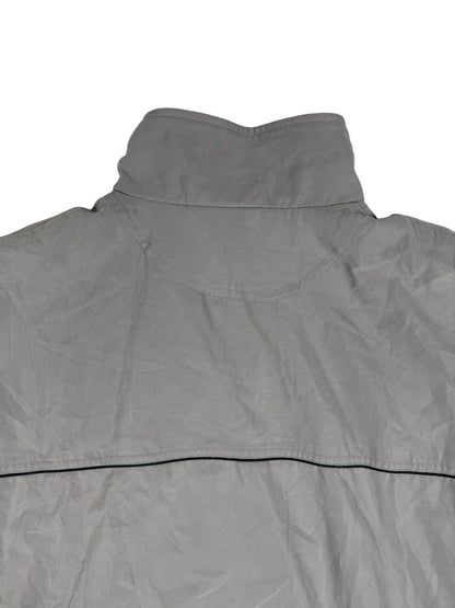 Champion Retro Grey Lined Zip Track  Jacket 2XL