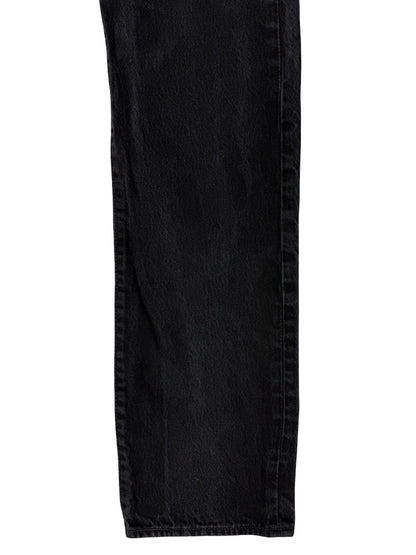Levi's 501 Black Denim Straight Leg Jeans 34W 36L
